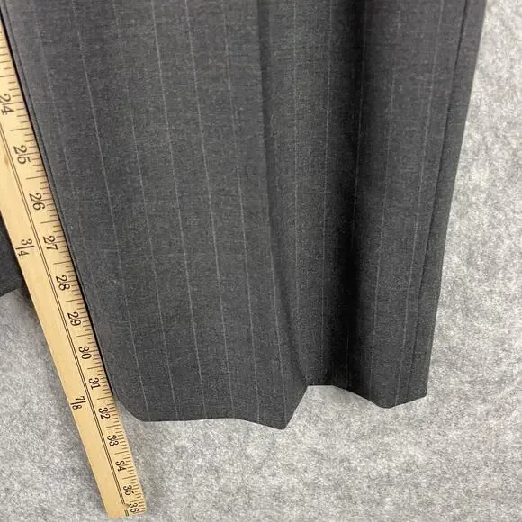 Brooks Brothers 346 Stretch Wool 2 Piece Suit Gray Striped Blazer 44R Pant 35x31
